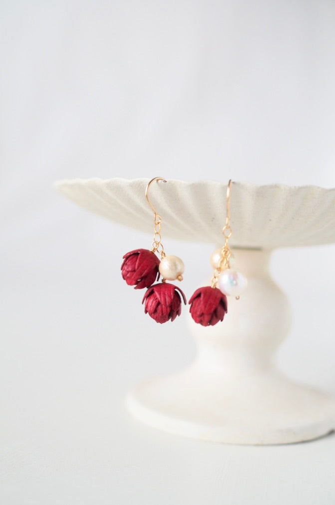 14kgf Bouton Pearl ピアス/イヤリング