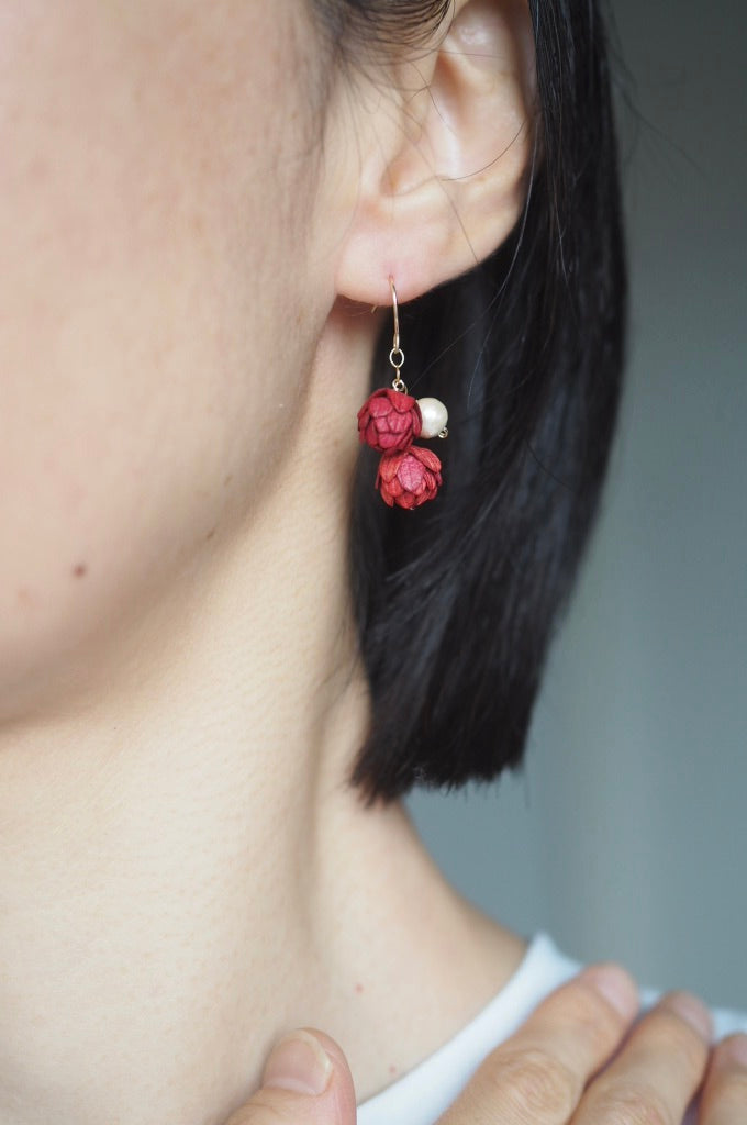 14kgf Bouton Pearl ピアス/イヤリング
