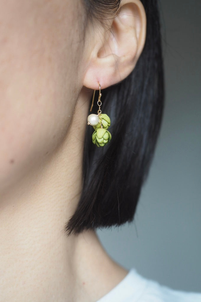 14kgf Bouton Pearl ピアス/イヤリング