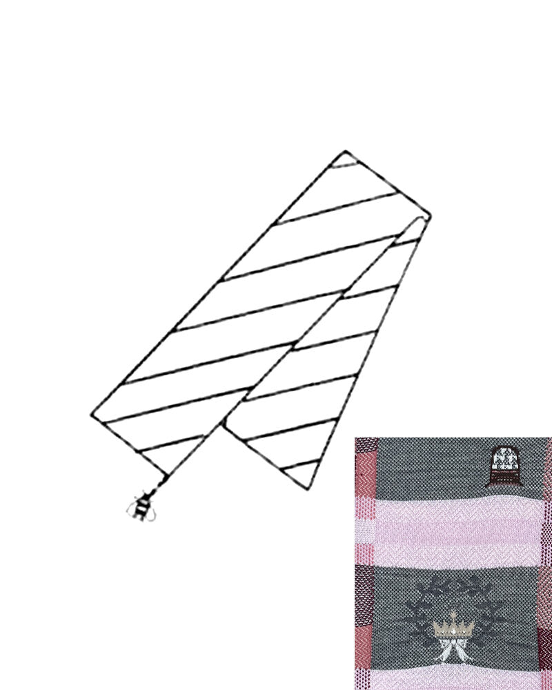 SOCK KNIT MUFFLER W/BEE