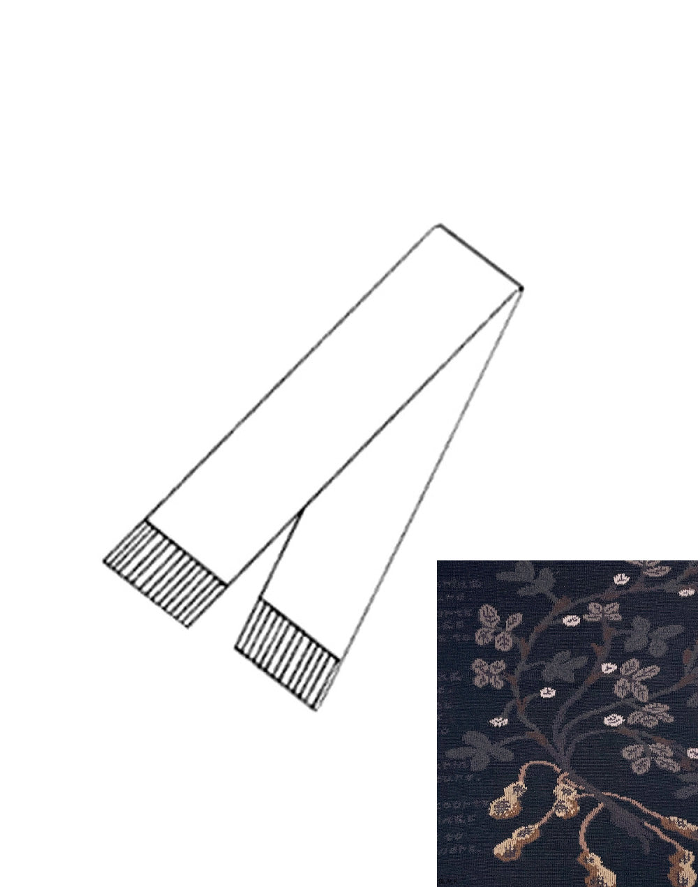SOCK KNIT MUFFLER W/FRINGE