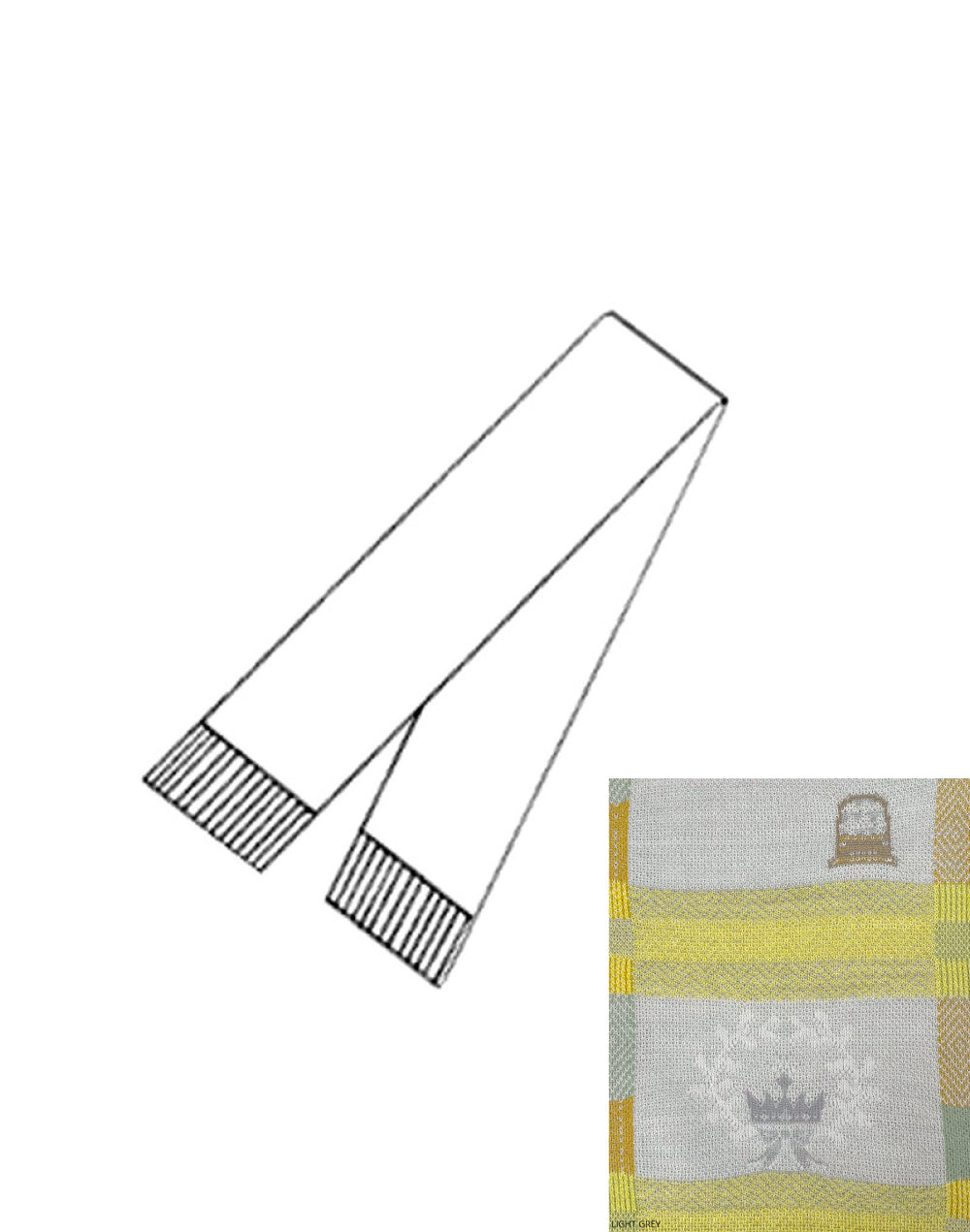 SOCK KNIT MUFFLER W/FRINGE