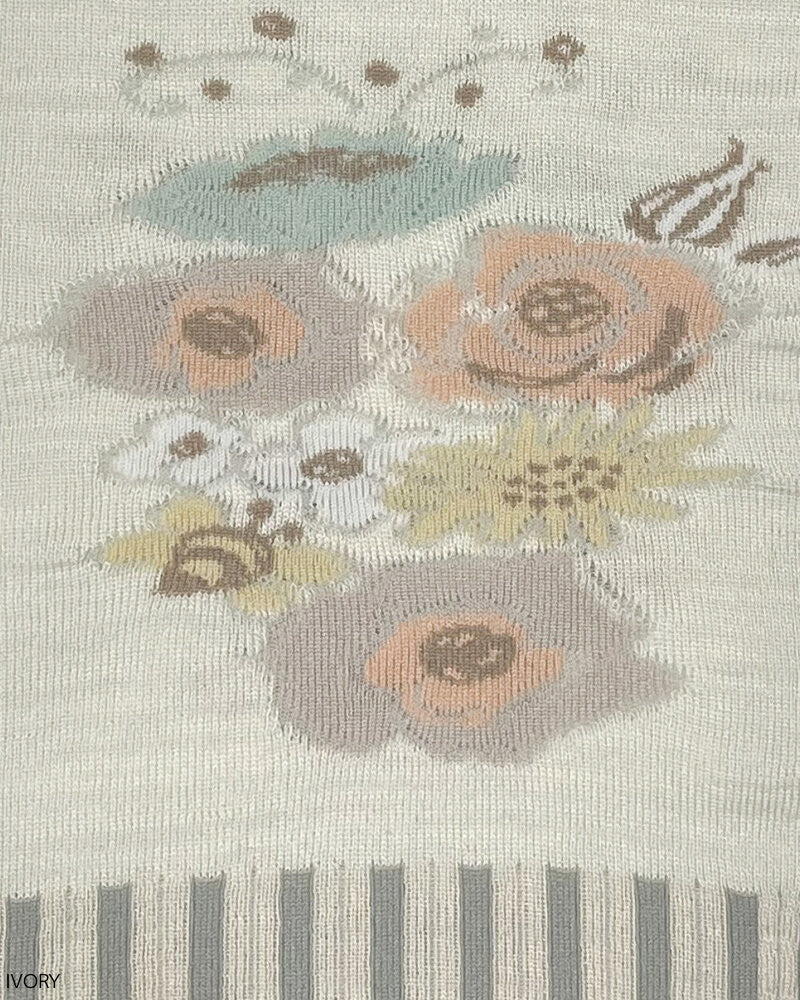 SOCK KNIT MUFFLER W/FRINGE