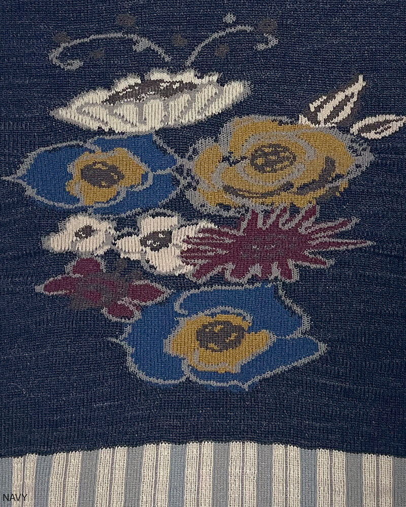 SOCK KNIT MUFFLER W/FRINGE