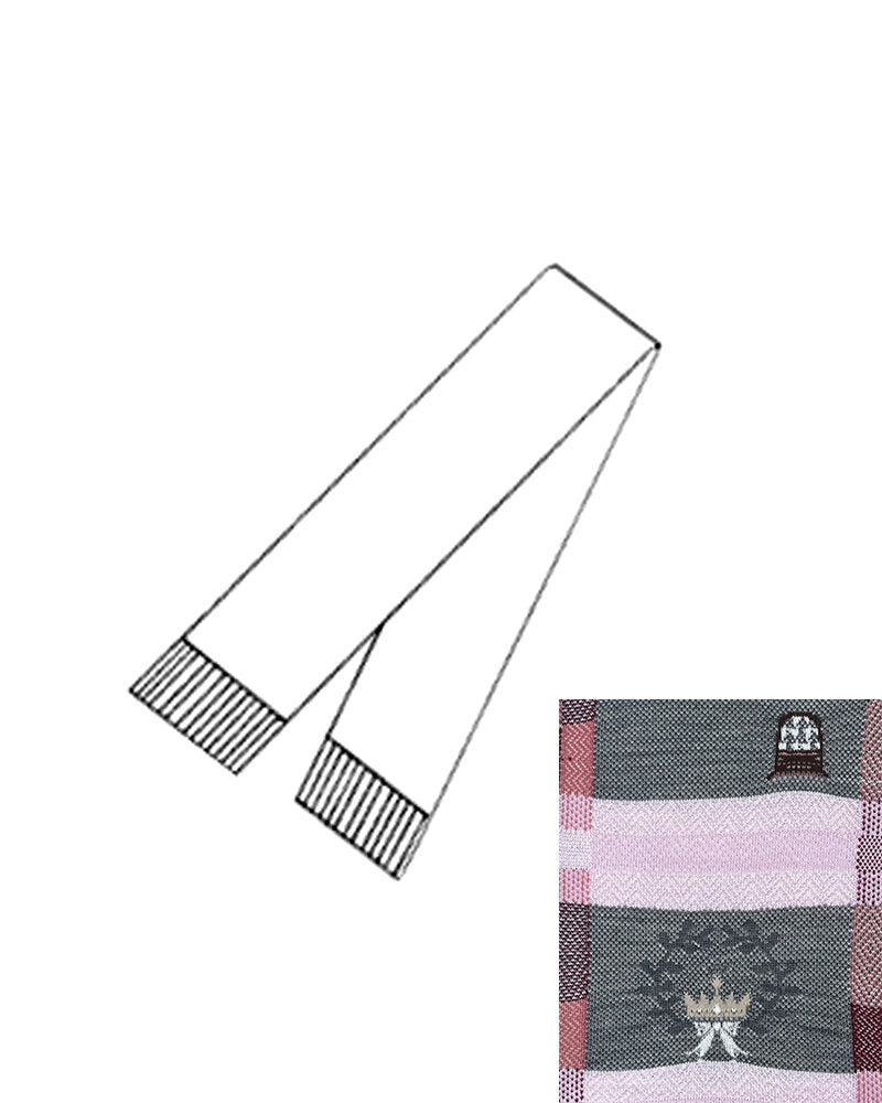 SOCK KNIT MUFFLER W/FRINGE