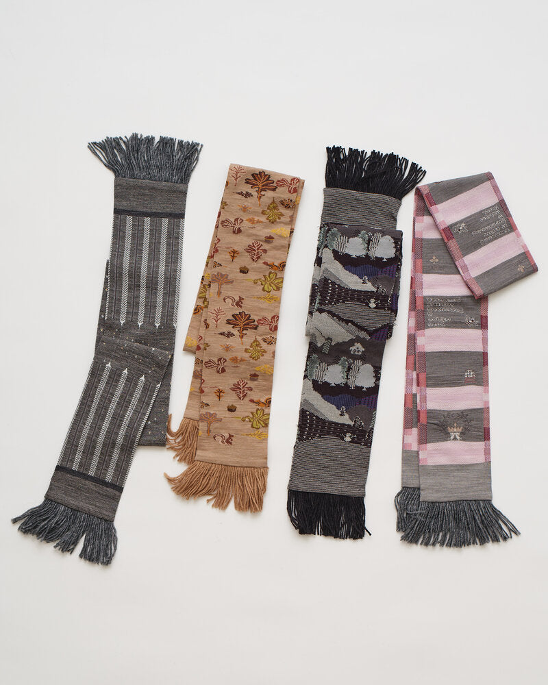 SOCK KNIT MUFFLER W/FRINGE
