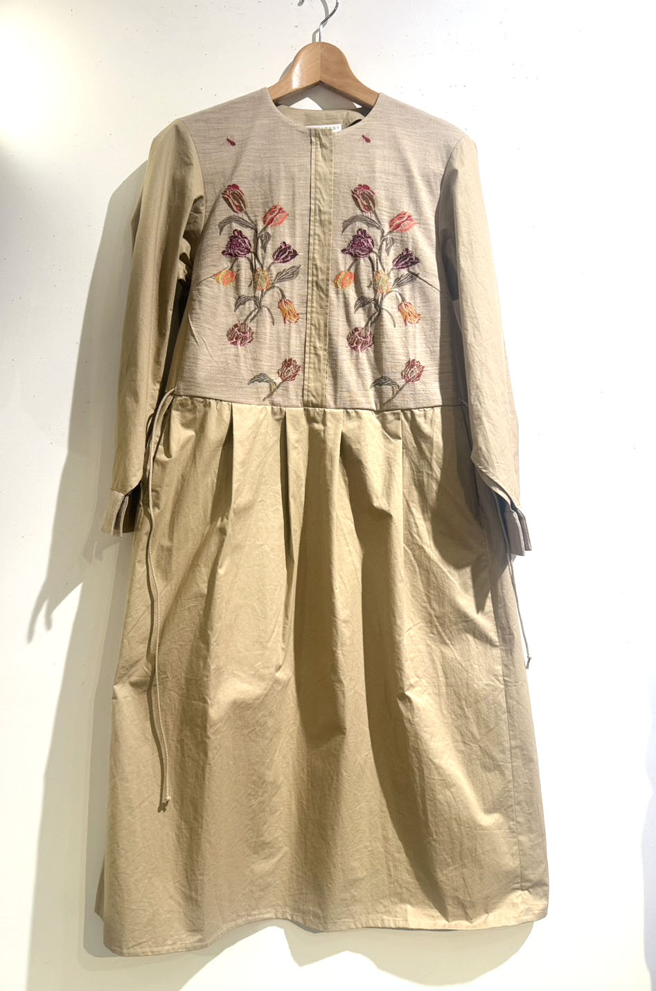 SOCK KNIT DRESS  BEIGE*BEIGE