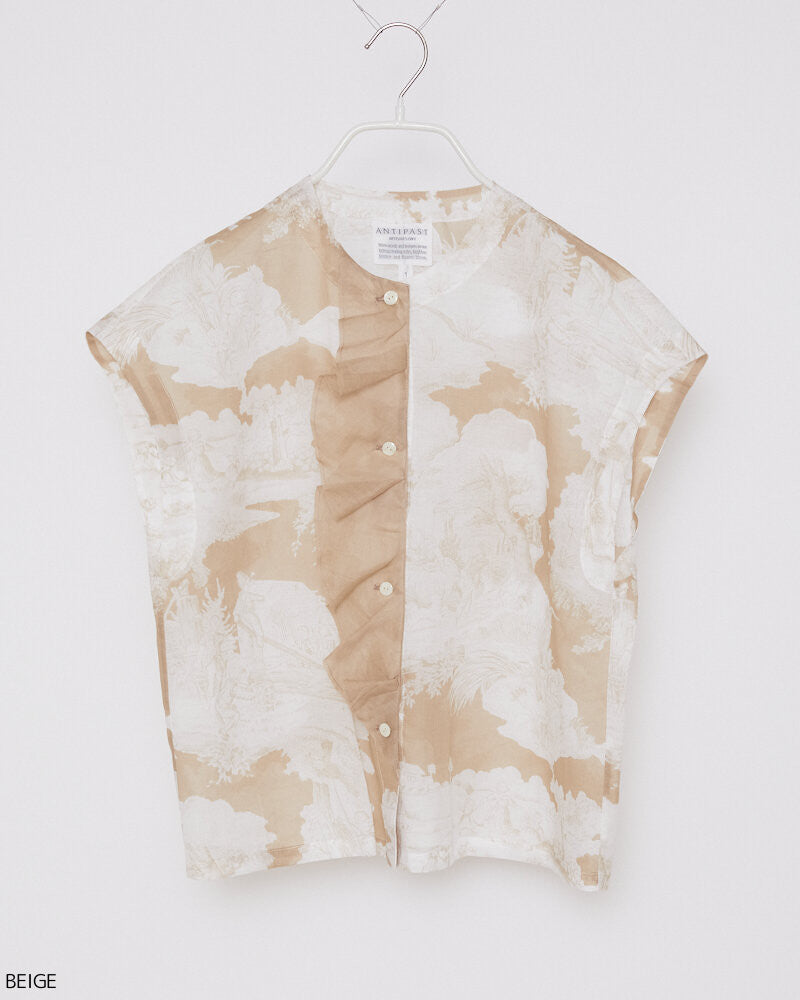 【NEW】PB60  / PRINTED TOPS / BEIGE