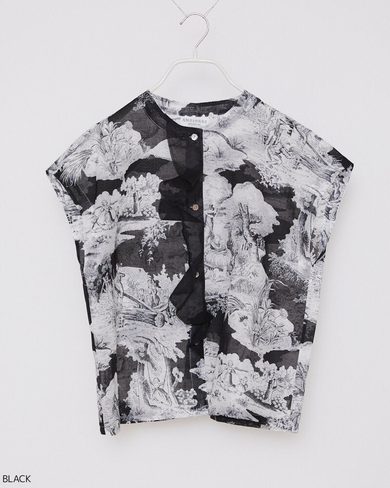 【NEW】PB60  / PRINTED TOPS / BLACK