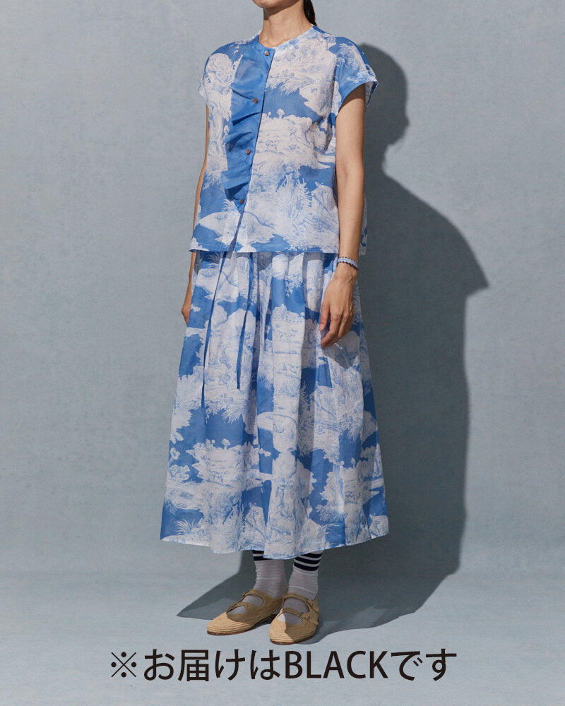 【NEW】PB60  / PRINTED TOPS / BLACK