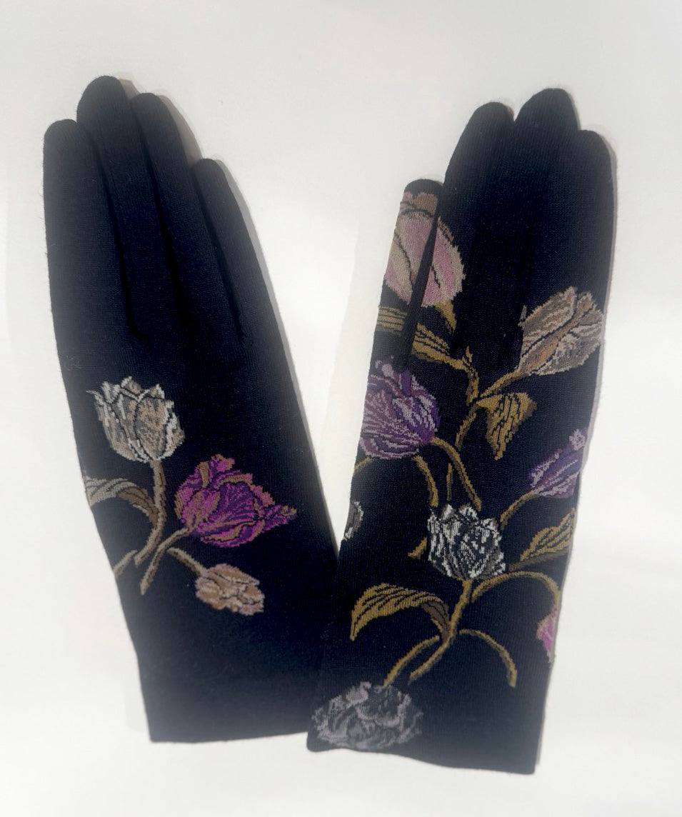 SOCK KNIT GLOVES / NG1-805 / BOUQUET TULIP