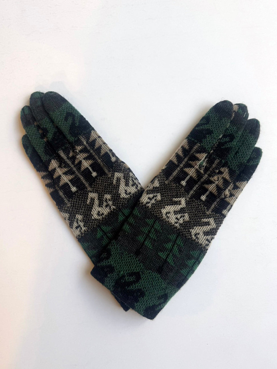 SOCK KNIT GLOVES / NG1-810 / SWAN LAKE