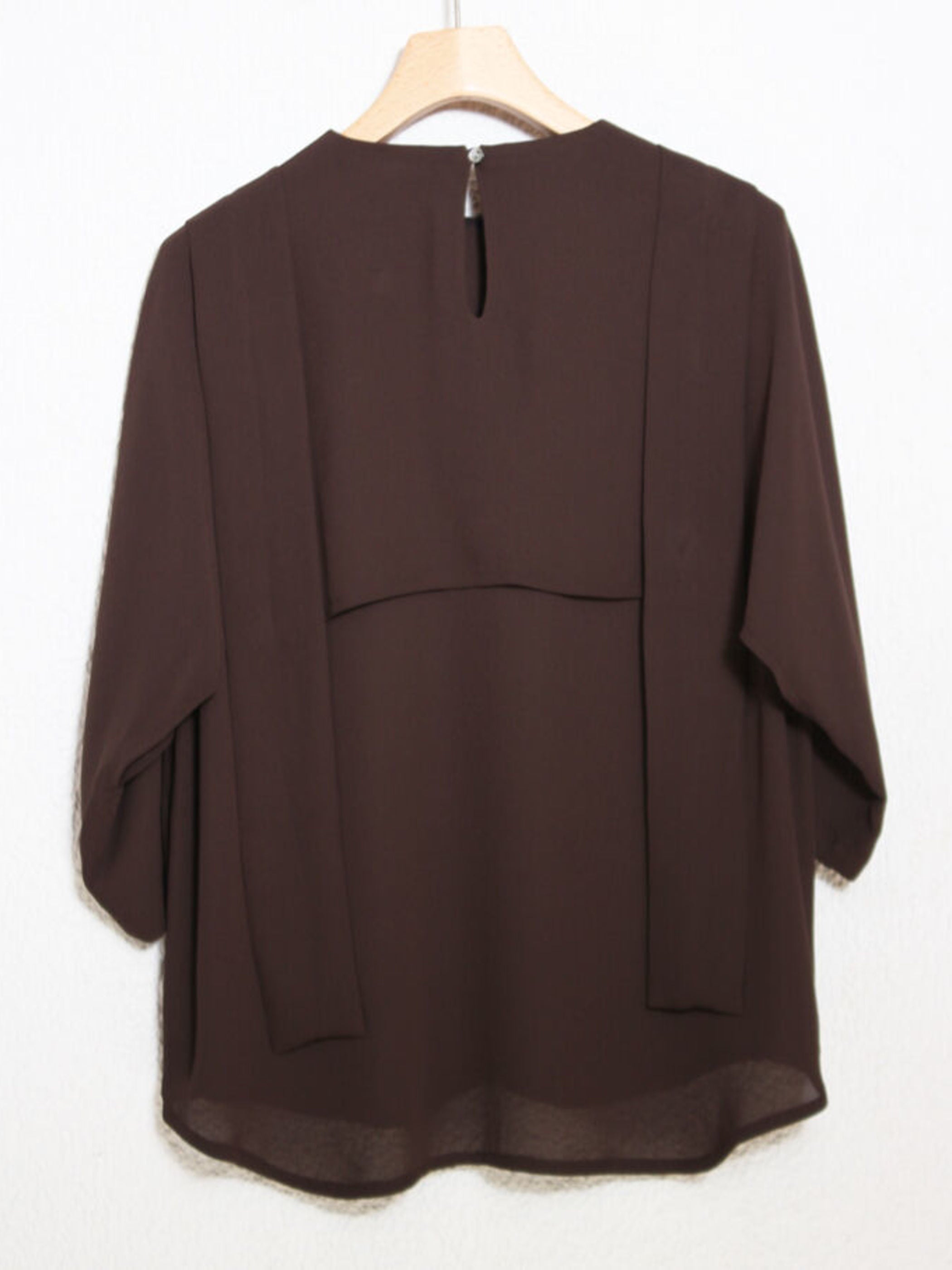 dark brown blouse