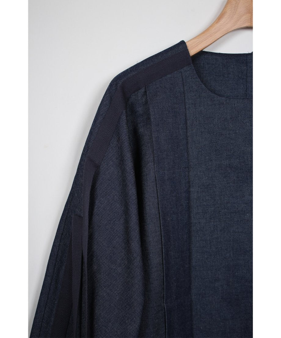 light blue denim pull