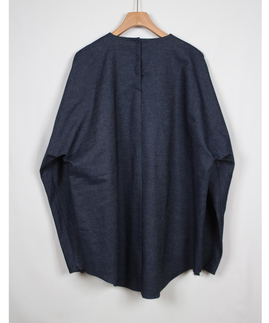 light blue denim pull