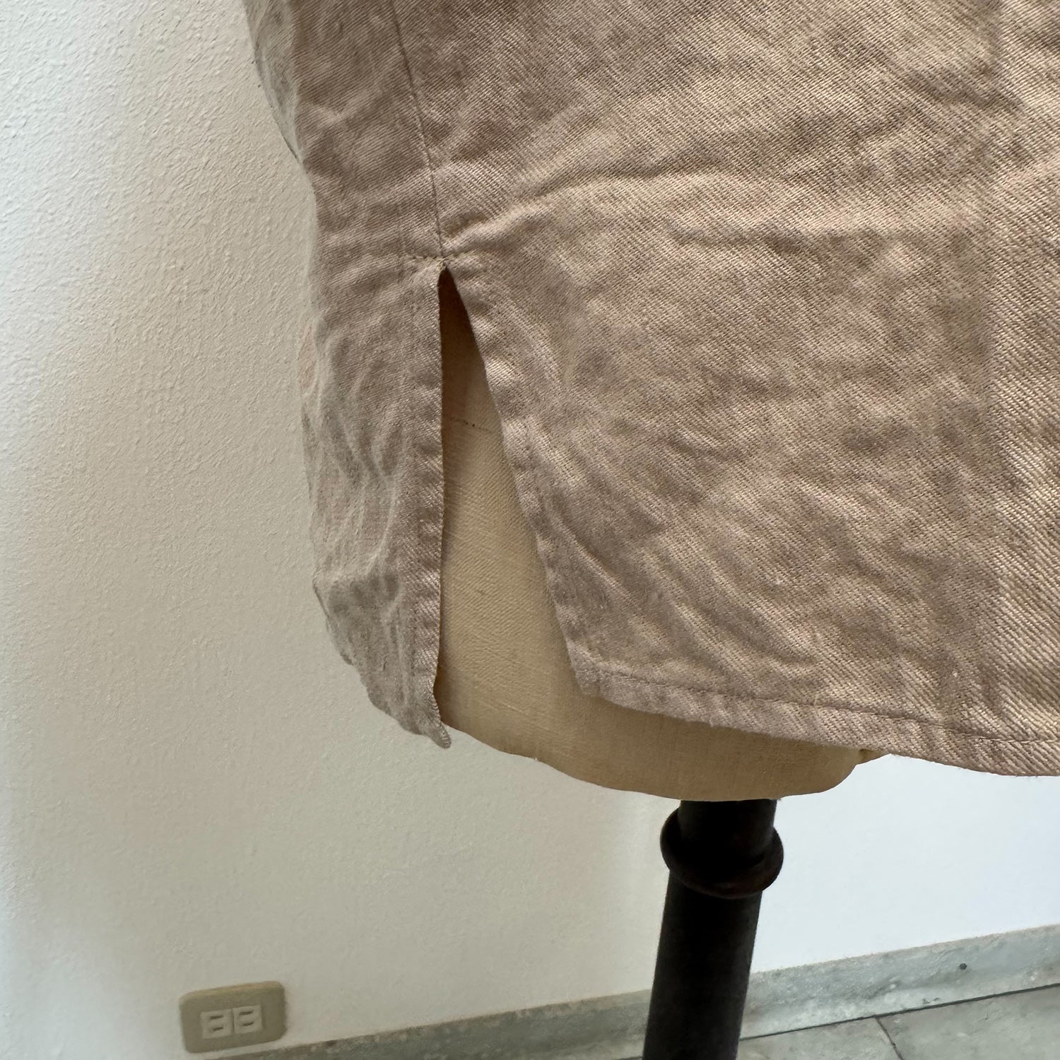 st-113B / beige half pull