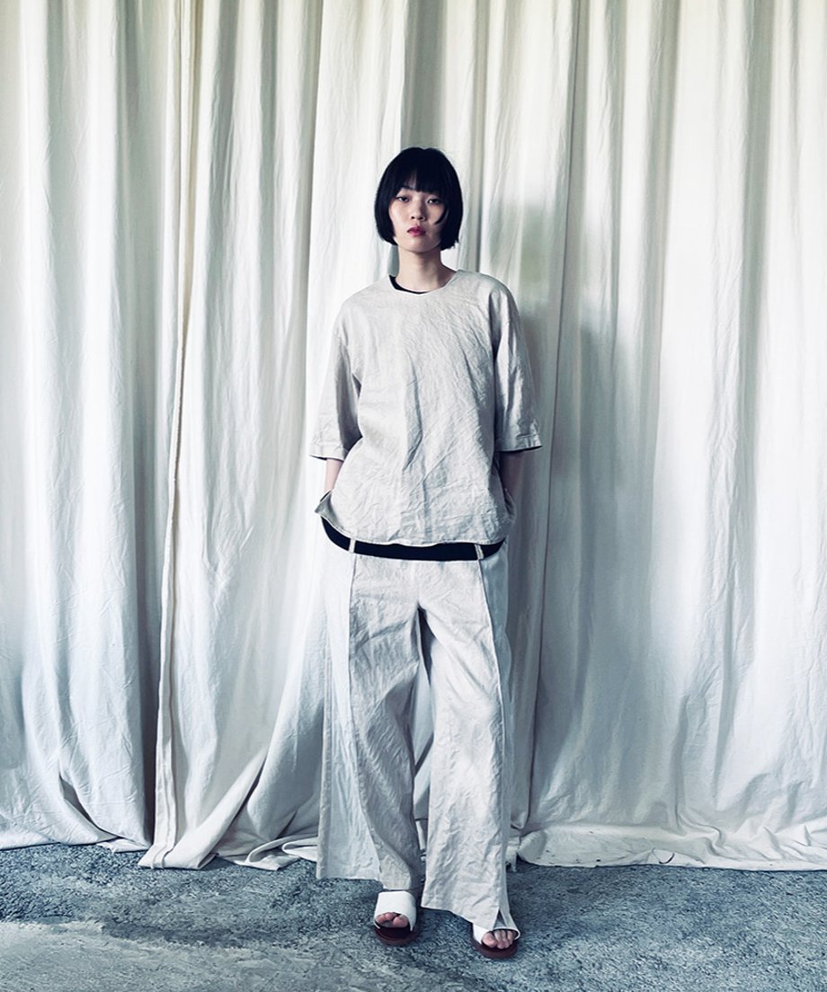 st-113B / beige half pull