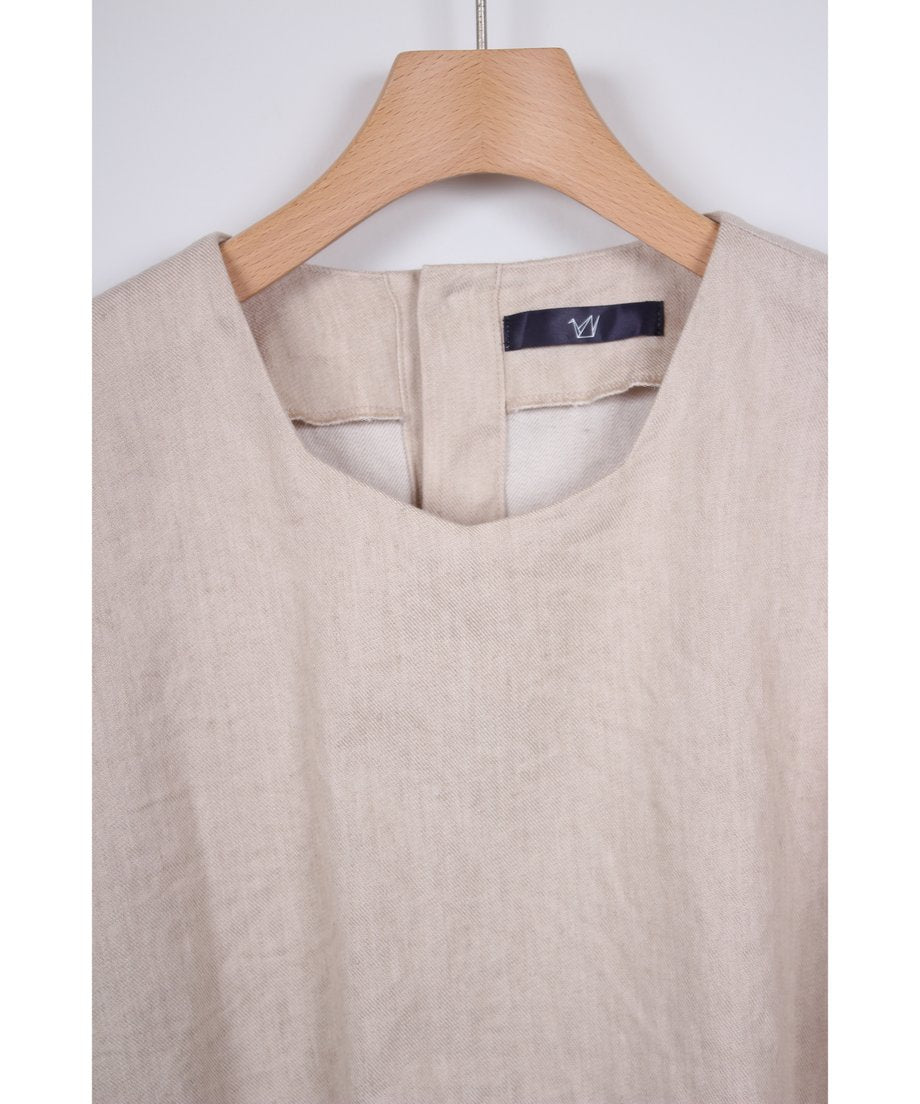 st-113B / beige half pull