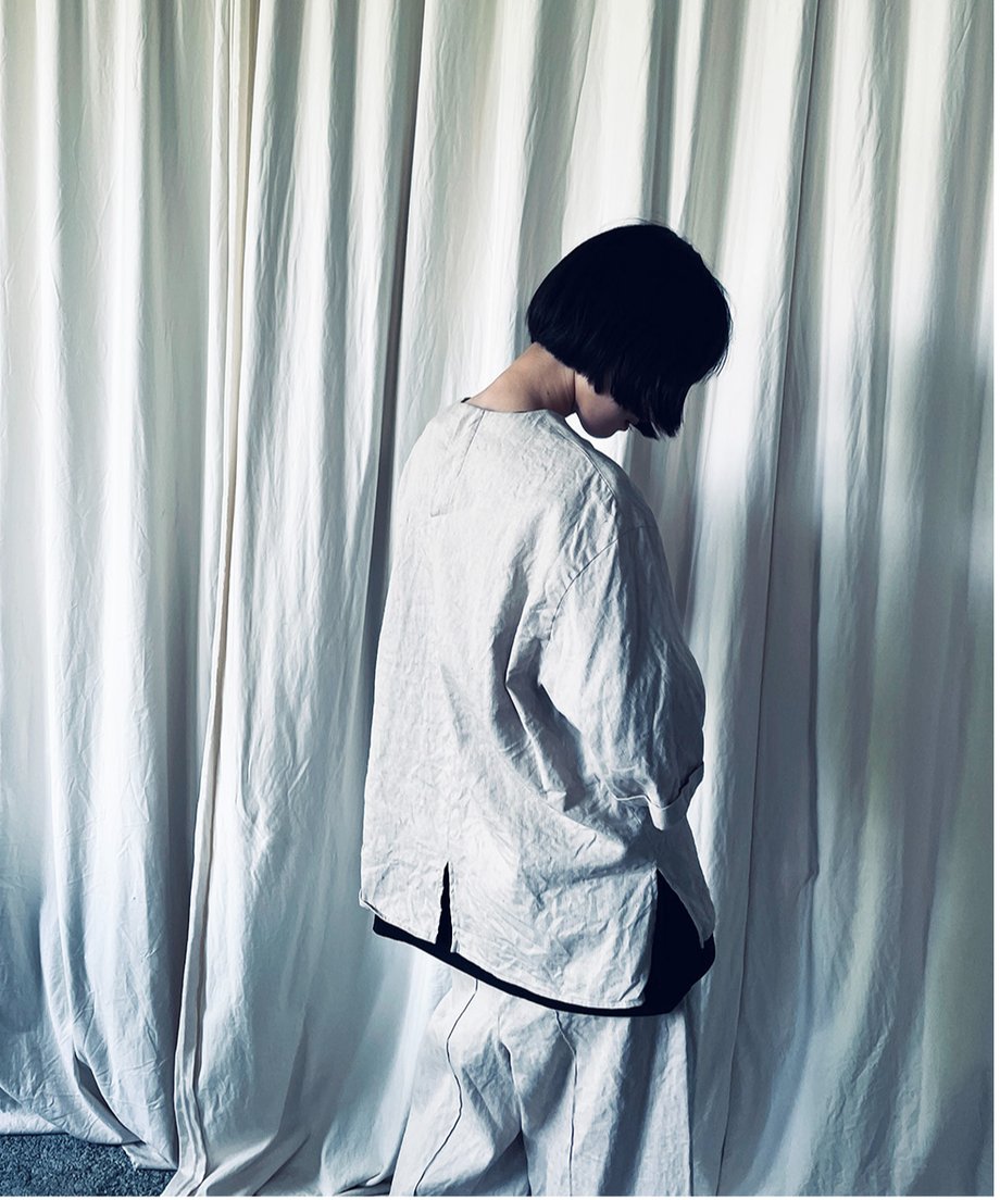 st-113B / beige half pull