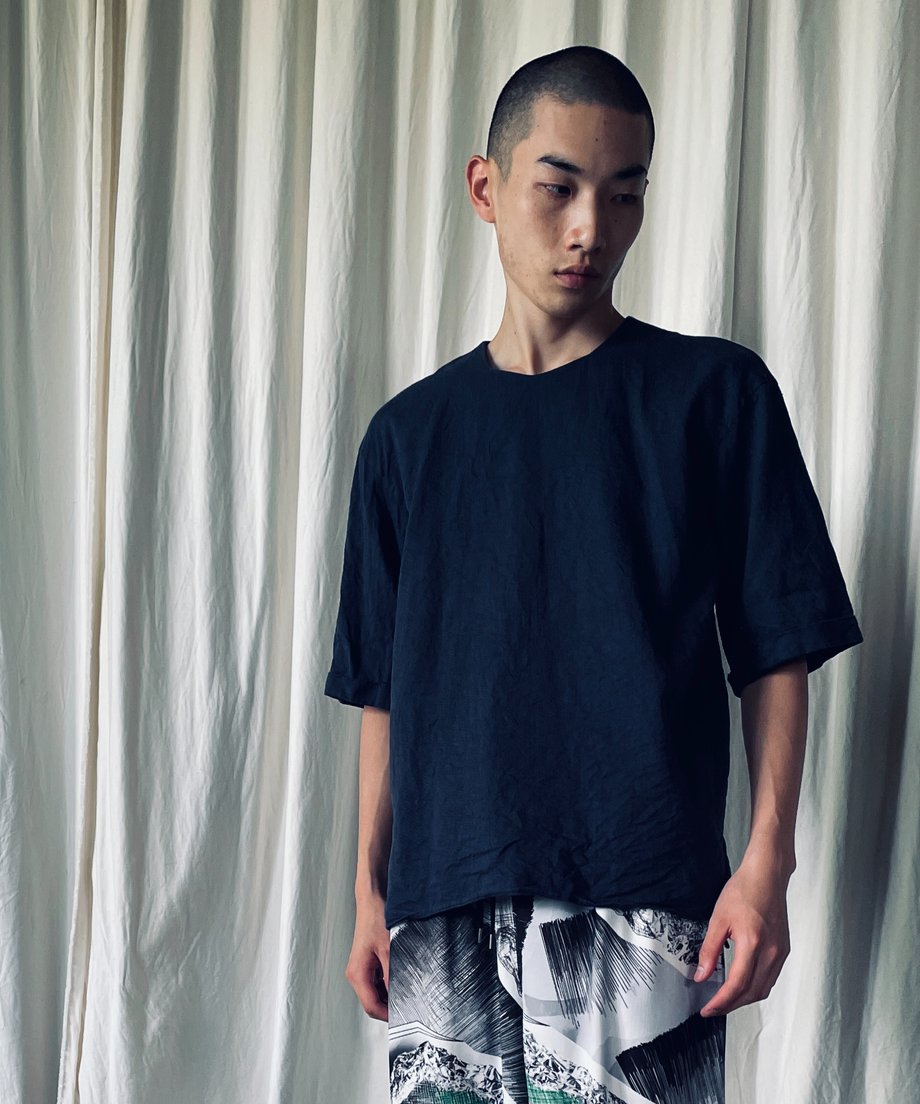 st-113N / navy half pull