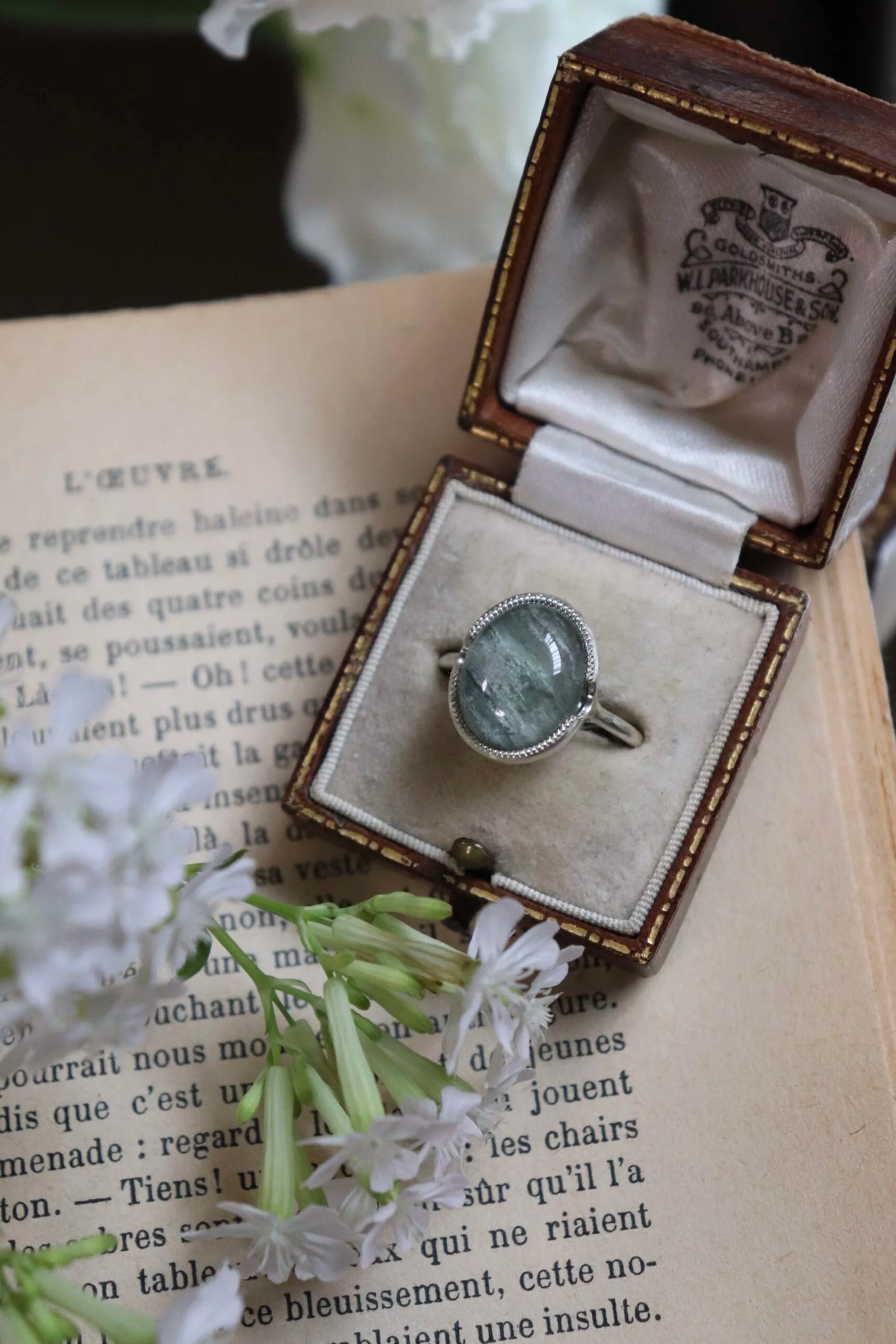 《ussa jewelry》Cadence ring グリーンガーデンクォーツ